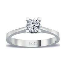 Lova G Renk 0,45 Karat Pırlanta Tektaş Yüzük - Idl - 1070173 Lova G Renk 0,45 Karat Pırlanta Tektaş Yüzük - Idl - 1070173