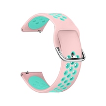 Huawei Watch Gt2 Pro Rainbow Sport Band İçin Kordon Açık Pembe Turkuaz Çok Renkli