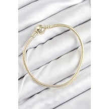 Pirinç Charm Topcuk Model Gold Renk Kadın Bileklik Altın