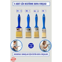 4'lü Lüks Kestirme Boya Fırçası 4 Adet
