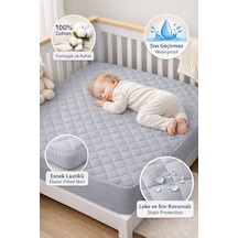 Formeya Pamuk Kapitone Fitted Sıvı Geçirmez Bebek Çocuk Alezi