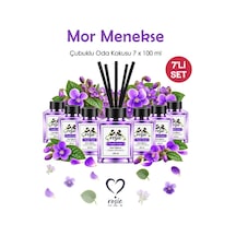 Rosie Mor Menekşe 7'li Çubuklu Oda Kokusu Seti 7 X 100 Ml Yumuşak Çiçeksi Koku Fresh