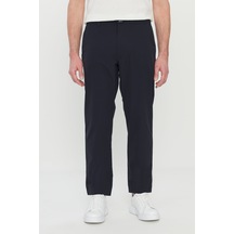 AC&Co / Altınyıldız Classics Erkek Lacı Relax Fit Rahat Kesim Beli Lastikli Cepli Esnek Takım Elbise Pantolonu Lacı Lacivert