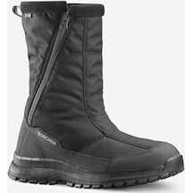 Decathlon Erkek Su Geçirmez Outdoor Kar Botu - Siyah - Sh100 Zip Siyah