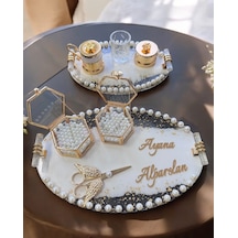 Sincere Gold Söz Nişan Tepsisi Bronz
