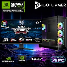 Go Gamer AE593DP R7-9700X 16 GB 1 TB SSD RTX5070 12 GB 27" Free Dos Oem Paket Masaüstü Oyuncu Bilgisayarı