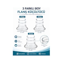 Babyhope Göğüs Pompası Kalkanı Silikon Flanş Küçültücü 17-19-21 Mm 3'lü Set