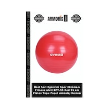 Özel Seri Egzersiz Spor Ekipmanı Fitness Aleti Bpt-55 Red 55 Cm Plates Topu Poşet Ambalaj Kırmızı