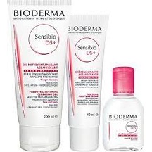 Bioderma Sensibio DS Foaming Gel 200 ML + Sensibio DS Cream 40 ML + Bioderma Sensibio H2O 100 ML