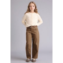 Defacto Baggy Fıt Gabardin Pantolon Kız Çocuk G7732a826spbg150 Bej-bg150
