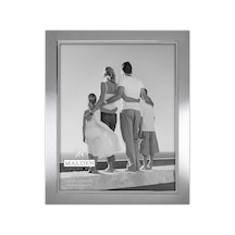 Malden International Designs Uptown Mat Gümüş, Gümüş Moda Metal Çerçeve, 8x10, Gümüş