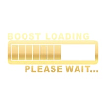 Boost Loading Araba Sticker 17x17 Cm Gold