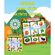 Tox ( Sebzeler ) Parça-bütün Eşleşmeler Keçe Cırtlı Aktivite Sayf