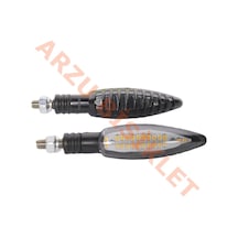 Led Sinyal Sarı Işık Takım Siyah 1011 - E Belgeli