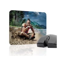 Far Cry Kaymaz Dikişli Kauçuk Oyuncu Mousepad V3 - 22x18 Gaming Mouse Pad Fare Altlığı