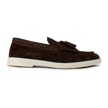 Deery Erkek Hakiki Süet Kahverengi Püsküllü Loafer - 02030mkhvc01 Kahverengi