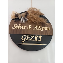 Kişiye Özel Hoşgeldiniz Yazılı Aynalı Pleksi Dekoratif Dış Kapı S Çok Renkli