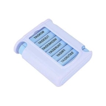 Pazly Yağlar Suntek İlaç Hap Haftalık Düzenleyici Dağıtıcısı Beyaz Beyaz Cb Beyaz