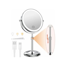 Işık Lambalı 8 İnç Makyaj Aynası 10x Büyütme 3 Renkli Işıklar, Diğer