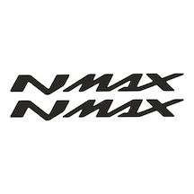Nmax Yazı Motosiklet Sticker 2 Adet 10 X 5 Cm