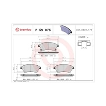 Chevrolet Cruze On Fren Balatasi 2.0 Cdi 2010-2012 Brembo P59076