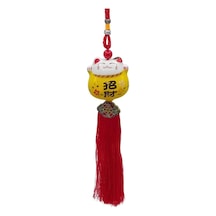 Feng Shui Maneki Neko Şans Kedisi Sarı No.2