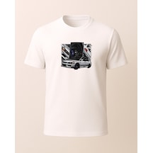 Hugo Boss Evoo Baskılı T-shirt Beyaz