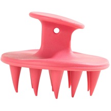 Suntek Silikon Saç Şampuan Fırçası Scrubber Duş Pembe