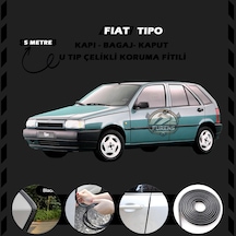 Fiat Tipo Oto Araç Kapı Koruma Fitili 5 Metre Parlak Siyah Renk