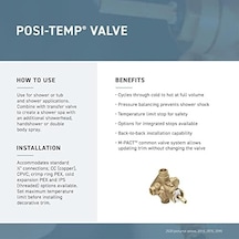 Moen T2471bn Genta Posi-temp Pressure-balancing Modern Valve Trim, Valve Required, Brushed Nickel 000 Açık Krem