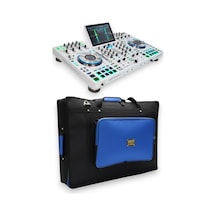 Prime 4+ Setup İçin Uyumlu Soft Case Taşıma Çantası. Siyah Mavi.