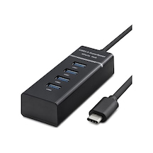 Type-c 3.0 Hub 4 Port 5 Gbps Siyah Hdx7045