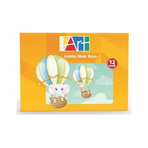 Kulinart Jumbo Mum Boya 12'li - 8 Adet Tarı Beyaz
