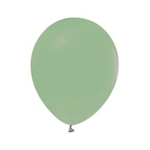 Balon Düz Pastel Makaron Balon Küf Yeşili 100 Adet