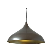 Dylight Retro Metal Sedefli Kahve Dekoratif Rustik Metal Sarkıt Avize Çap:43 Cm Beyaz