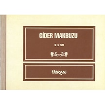 Özkan Gider Makbuzu 2X50 2 Nüsha Karbonsuzdur