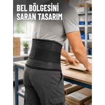 Çalışma Korsesi Güçlendirilmiş Elastik Bantlı Ayarlanabilir Bel Desteği Diğer