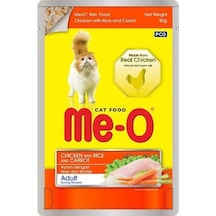 Me-o Tavuk İle Pirinç Ve Havuçlu, 80 Gr Tekli Paket 103 Ivory