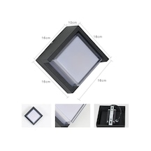 Ucuz Geldi Modern Led Duvar Aplik, 15w, 1500 Lümen, 3200k, Gün Işığı, Ip44, Siyah, Modern Tasarım Led Aplik İç Diğer