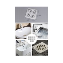 10'lu Banyo Ve Mutfak Lavabo Koku Önleyici Ve Haşere Böcek Önleyici Gider Filtresi Gri