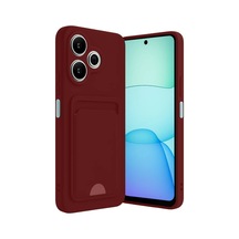 Xiaomi Redmi 13 4g Kılıf Kelvin Kartvizitli Silikon - Bordo 0.2M-Çok Renkli