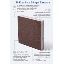 36 Kum Sünger Zımpara 120x100x12 Mm İnce Esnek Aşındırıcı Takoz