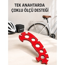 Çok Amaçlı Bisiklet Anahtarı 6-17 Mm Çok Fonksiyonlu Bisiklet Tamir Anahtarı Çokrenkli
