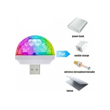 Araç İçi Mini Disko Topu Sese Duyarlı Usb Girişli