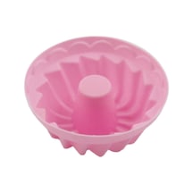 6'lı Silikon Mini Kek Muffin Kalıbı Renkli Silikon Pembe Diğer