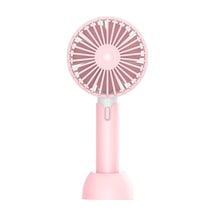 Masaüstü Taşınabilir El Tipi Mini Sessiz Fan, Renk: X1 Pembe