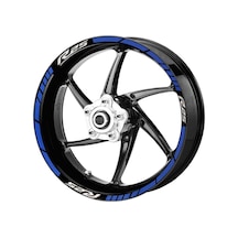 Deeb Yamaha R25 Jant Şeridi Mavi Beyaz Model X N11.76339