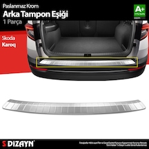 S-dizayn Skoda Karoq Krom Arka Tampon Eşiği 2017 Üzeri