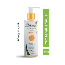 C Vitamini Aydınlatıcı Parlatıcı Canlandırıcı Doğal İçerikli Tüm Ciltler İçin Panthenol Vegan Yüz Temizleme Jeli 200 Ml