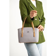 Just Polo Kadın Omuz Çantası Ve Cüzdanı Kombin 440113mh Camel Gri Kombin 38733688